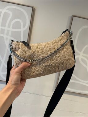 DKNY Straw Cairo Crossbody Bag